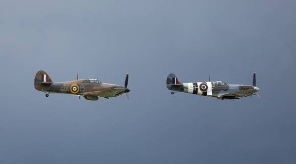 Farnborough Airshow_2016_Hurricane & Spitfire_1